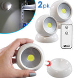 i-Zoom Magnetic Rota-Ball Light 2pk with Remote