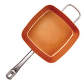 4 PCS Square Copper Cookware Pan Set