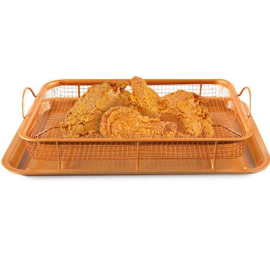 2-in-1 Copper Oven Air Fryer – 2 PC Set