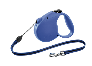 Flexi Retractable Dog Leash (Cord), 16 Ft, Medium, Blue