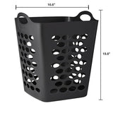 Mainstays Flexible Black Laundry Hamper, 20″