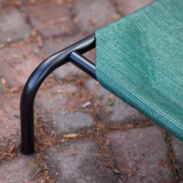 The Original Coolaroo Elevated Pet Dog Bed for Indoors & Outdoors, XL, Green