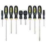 STANLEY 60-100 10-piece Standard Fluted Screwdriver Set