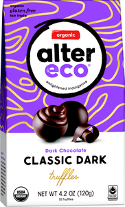 Alter Eco – Classic Dark Organic Chocolate Truffles, 10 Ct.