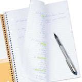 Five Star 5 Subject College Ruled Wirebound Notebook, 11″ x 8 1/2″, Color Choice Will Vary