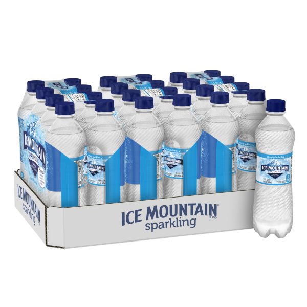 Ice Mountain Sparkling Water, Simply Bubbles, 16.9 oz. Bottles (24 Count)