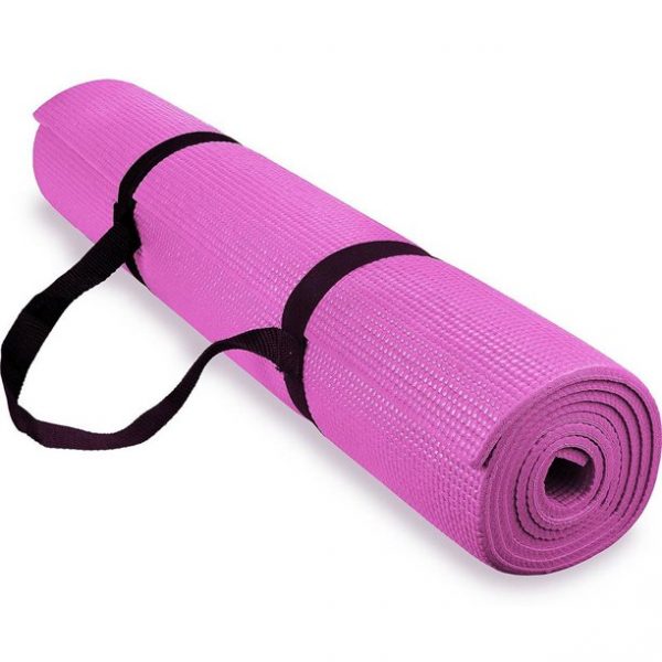 Spoga 1/4-Inch Anti-Slip Exercise Yoga Mat with Carrying Strap