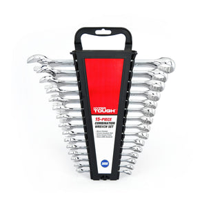 Hyper Tough 15-Piece Combination Wrench Set, MM